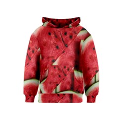 Watermelon, Fruit, Green, Red Kids  Pullover Hoodie