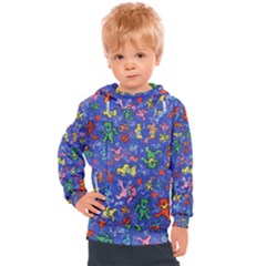 Grateful Dead Dancing Bears Pattern Kids  Hooded Pullover