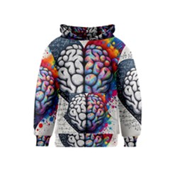 Brain Heart Math Kids  Pullover Hoodie