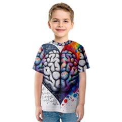 Brain Heart Math Kids  Sport Mesh T-shirt