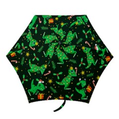 Christmas Funny Pattern Dinosaurs Mini Folding Umbrellas