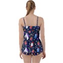 Colorful Funny Christmas Pattern Babydoll Tankini Set View2