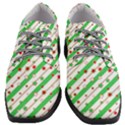 Christmas Paper Stars Pattern Texture Background Colorful Colors Seamless Women Heeled Oxford Shoes View1