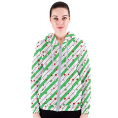 Christmas Paper Stars Pattern Texture Background Colorful Colors Seamless Women s Zipper Hoodie