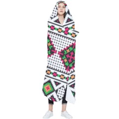 Ukrainian Folk Seamless Pattern Ethnic Ornament Border Element Traditional Wearable Blanket