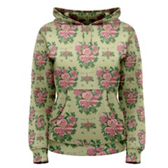 Retro 1880s Flowers Pattern 9 Women s Pullover Hoodie