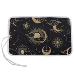 Asian Seamless Pattern With Clouds Moon Sun Stars Vector Collection Oriental Chinese Japanese Korean Pen Storage Case (l) by Grandong