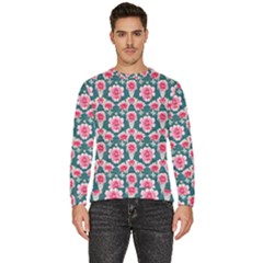 Retro 1880s Flowers Pattern 22 Men s Fleece Sweatshirt by violetheavensky