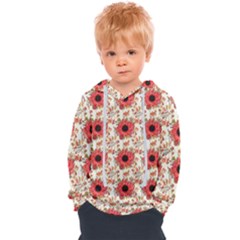 Retro 1880s Flowers Pattern 23 Kids  Overhead Hoodie