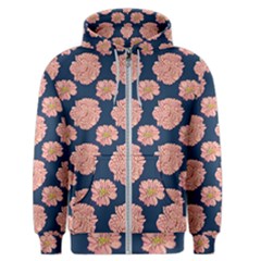 Retro 1880s Flowers Pattern 16 Men s Zipper Hoodie