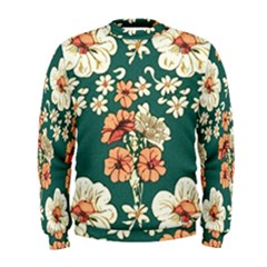 Retro 1880s Flowers Pattern 20 Men s Sweatshirt