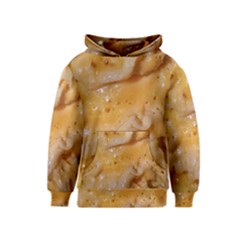 Homemade Flan Extreme Close-up Texture Kids  Pullover Hoodie