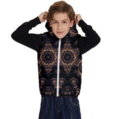 Bronze Age Mandala Kids  Stylish Hooded Puffer Vest by MRNStudios