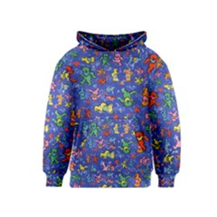 Grateful Dead Dancing Bears Pattern Kids  Pullover Hoodie