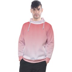 A Red And White Background With Small Squares Men s Pullover Hoodie