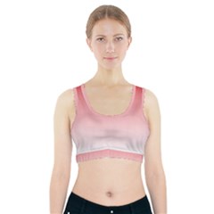 A Red And White Background With Small Squares Sports Bra With Pocket