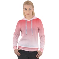 A Red And White Background With Small Squares Women s Overhead Hoodie