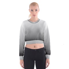 A Black And White Photo Of A Wall Cropped Sweatshirt