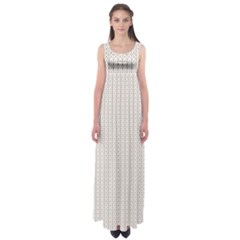 A White Background With A Brown Pattern On It Empire Waist Maxi Dress by catchydesignhill