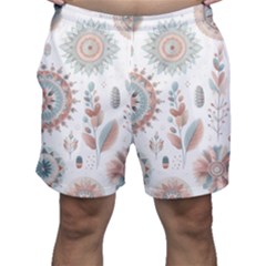 Pastel-boho-pattern Men s Shorts