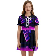 Counting Coup Ultraviolet Kids  Sweet Collar Dress by MRNStudios