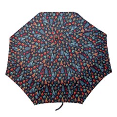 Vintage Style Christmas Decoration Pattern Motif Folding Umbrellas