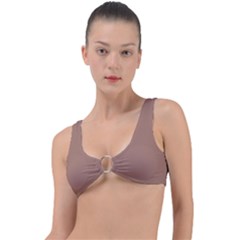 Mocha Mousse Hex Code #a47864 Ring Detail Bikini Top