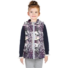 Marina Paper Cut Kids  Hooded Puffer Vest by MRNStudios