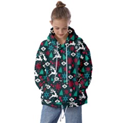 Holiday Season Pattern December Happy Holidays Merry Christmas Winter Family Festive New Year Kids  Oversized Hoodie