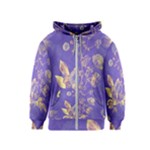 Flower Petal Bouquet Stem Floral Pattern Kids  Zipper Hoodie