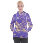 Flower Petal Bouquet Stem Floral Pattern Women s Hooded Pullover