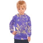 Flower Petal Bouquet Stem Floral Pattern Kids  Hooded Pullover