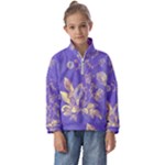 Flower Petal Bouquet Stem Floral Pattern Kids  Half Zip Hoodie