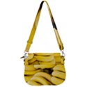 Bananas, Macro, Fruits, Ripe Bananas Saddle Handbag View3