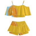 Orange, Slices, Fruit, Citrus Kids  Off Shoulder Skirt Bikini View2