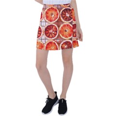 Peorange, Fruit, Citrus Tennis Skirt