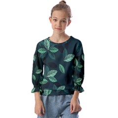 Foliage Kids  Cuff Sleeve Top