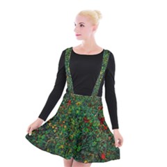 Grass Nature Meadow Suspender Skater Skirt