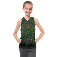 Grass Nature Meadow Kids  Sleeveless Hoodie