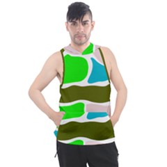 Geometric Bricks    Men s Sleeveless Hoodie by ConteMonfrey