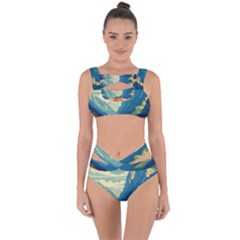 Mountains Nature Forest Landscape Bandaged Up Bikini Set 