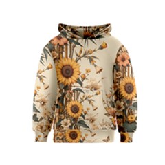 Sunflower Flowers Nature Trees Kids  Pullover Hoodie by Salmanaz77