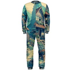 House Garden Building Flowers Onepiece Jumpsuit (men)