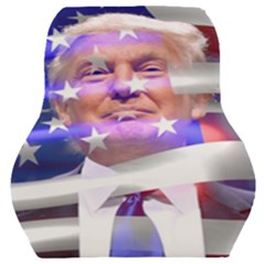 Donald Trump Flag Car Seat Back Cushion  by vintagetrump