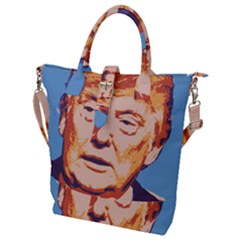 Orange Donald Trump Buckle Top Tote Bag by vintagetrump