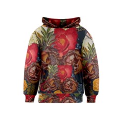 Floral Design 06 Kids  Pullover Hoodie