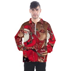 Christmas Art Men s Half Zip Pullover