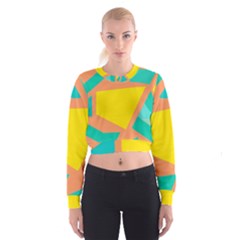 Geometric Design 02 Cropped Sweatshirt