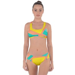 Geometric Design 02 Criss Cross Bikini Set