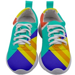 Geometric  Design 04 Kids Athletic Shoes by myclothy